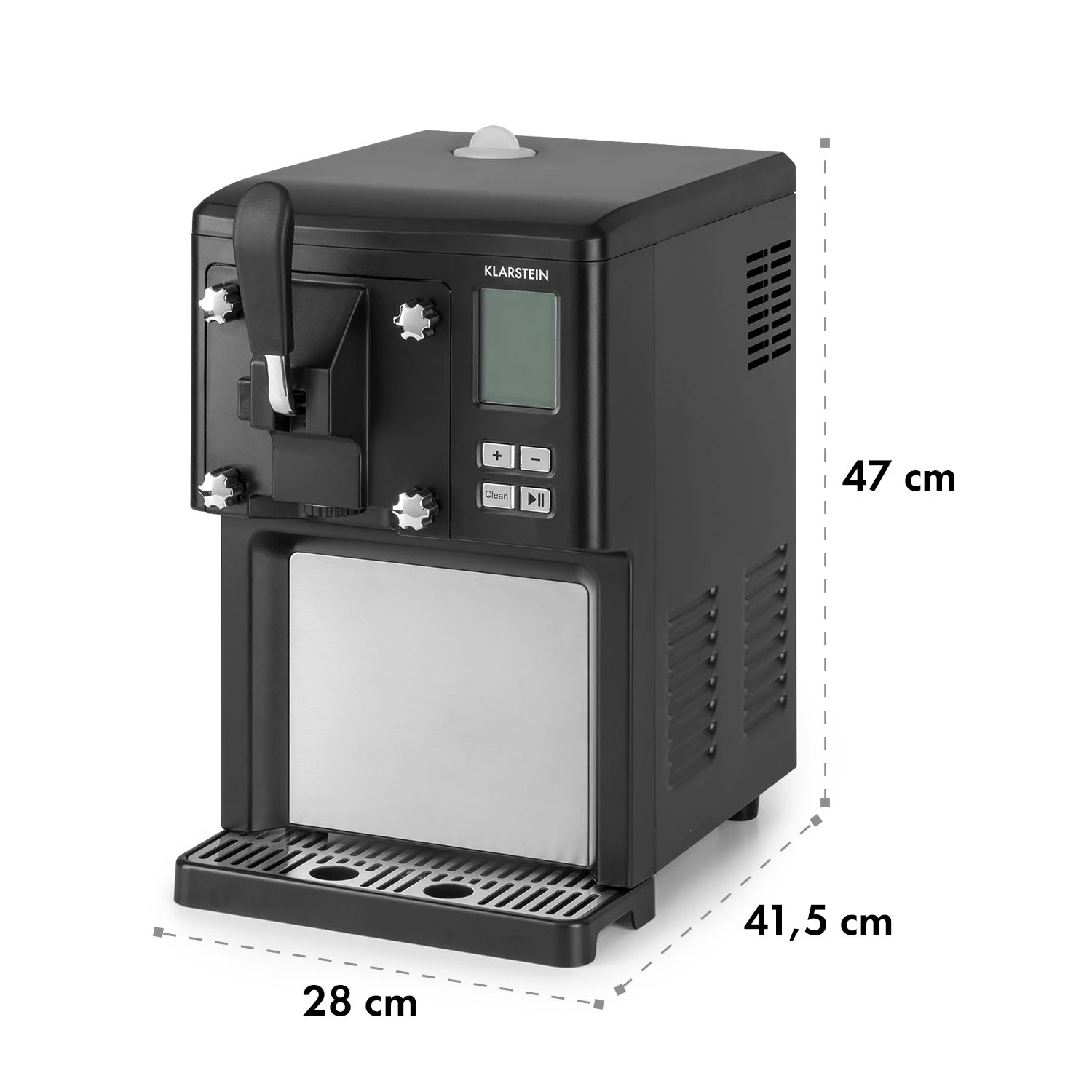 Sweet Sundae Eiscrememaschine Kompressor 1,5l Edelstahl Schwarz 12 Sweet Sundae Eiscrememaschine Kompressor 1,5l Edelstahl Schwarz – Bild 10