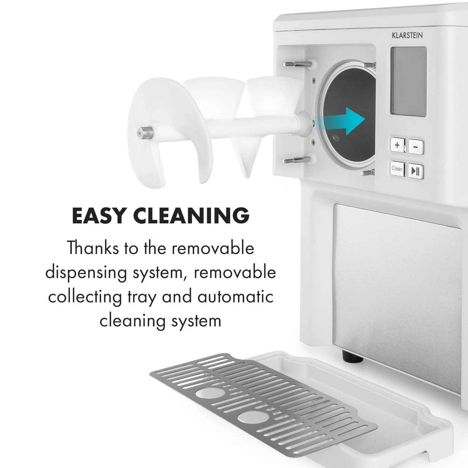 Sweet Sundae Eiscrememaschine Kompressor 1,5l Edelstahl Weiß 10 Sweet Sundae Eiscrememaschine Kompressor 1,5l Edelstahl Weiß – Bild 8