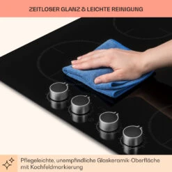 Kochheld 4-Zonen-Induktionskochfeld 6000W Dreh-Regler Glas Schwarz 18 Kochheld 4-Zonen-Induktionskochfeld 6000W Dreh-Regler Glas Schwarz -Klarstein 10034947 de 0008 usp