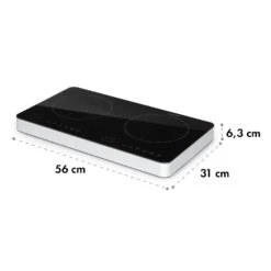 Cookio Kochfeld Induktion Freistehend 3500 W Bis 240 °C Glaskeramik 19 Cookio Kochfeld Induktion Freistehend 3500 W Bis 240 °C Glaskeramik -Klarstein 10034949 yy 0009 logo Klarstein Cookio Doppel Induktionskochfeld schwarz