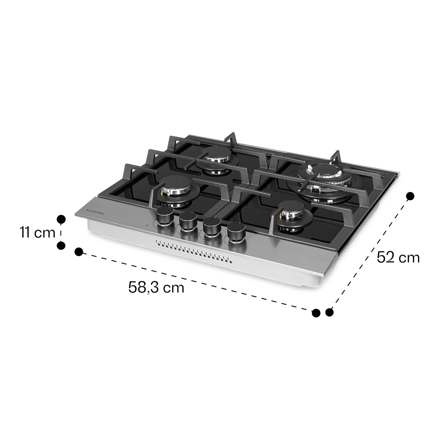 Alchemist 4 Zonen Gaskochfeld Aluminium-Brenner Glaskeramik Schwarz 11 Alchemist 4 Zonen Gaskochfeld Aluminium-Brenner Glaskeramik Schwarz – Bild 9