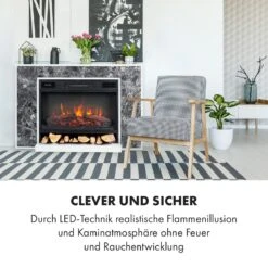 Vulsini Nightfall Elektrokamin 1900 W LED-Technik Fernbedienung 14 Vulsini Nightfall Elektrokamin 1900 W LED-Technik Fernbedienung -Klarstein 10035039 de 0002 logo