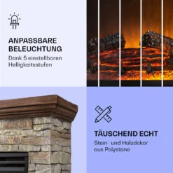 Etna Elektrokamin 1800W Wochentimer Fernbedienung LED 14 Etna Elektrokamin 1800W Wochentimer Fernbedienung LED -Klarstein 10035042 de 0005 logo