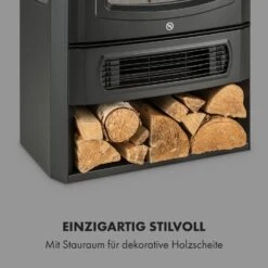 Bormio Panorama Elektrischer Kamin 1000/2000W Thermostat -Klarstein 10035057 de 0005 logo