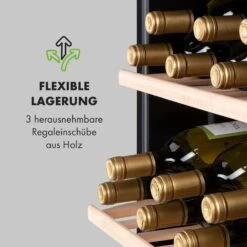 Vinamour 48 Uno Weinkühlschrank 128l 48Fl 3 Einschübe 4-18°C 18 Vinamour 48 Uno Weinkühlschrank 128l 48Fl 3 Einschübe 4-18°C -Klarstein 10035066 de 0007 logo