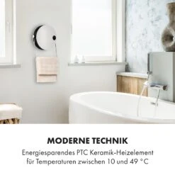 Hot Spot Pebble Heizlüfter 2000W Handtuchtrockner Timer Fernbedienung -Klarstein 10035077 de 0008 logo