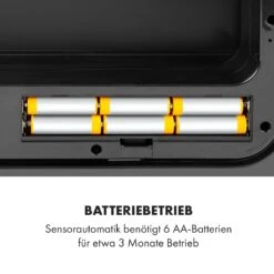 Touchless Black Stainless Steel Müllsammler Sensor 72L 4 Behälter ABS / PP / Edelstahl Schwarz 20 Touchless Black Stainless Steel Müllsammler Sensor 72L 4 Behälter ABS / PP / Edelstahl Schwarz -Klarstein 10035097 de 0008 logo