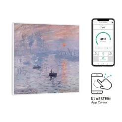 Klarstein 35 Wonderwall Air Art Smart Infrarotheizung 60x60cm 350W Wand App