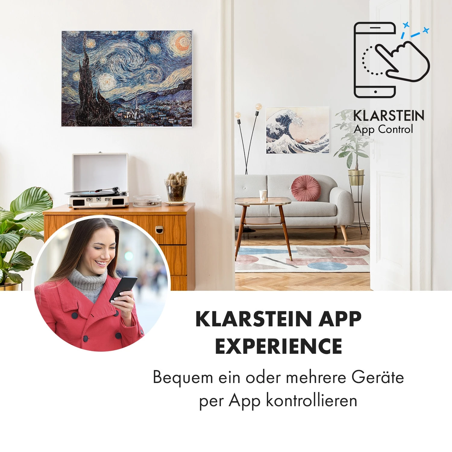 Wonderwall Air Art Smart Infrarotheizung 80x60cm 500W Wandmontage Sternennacht 4 Wonderwall Air Art Smart Infrarotheizung 80x60cm 500W Wandmontage Sternennacht – Bild 2