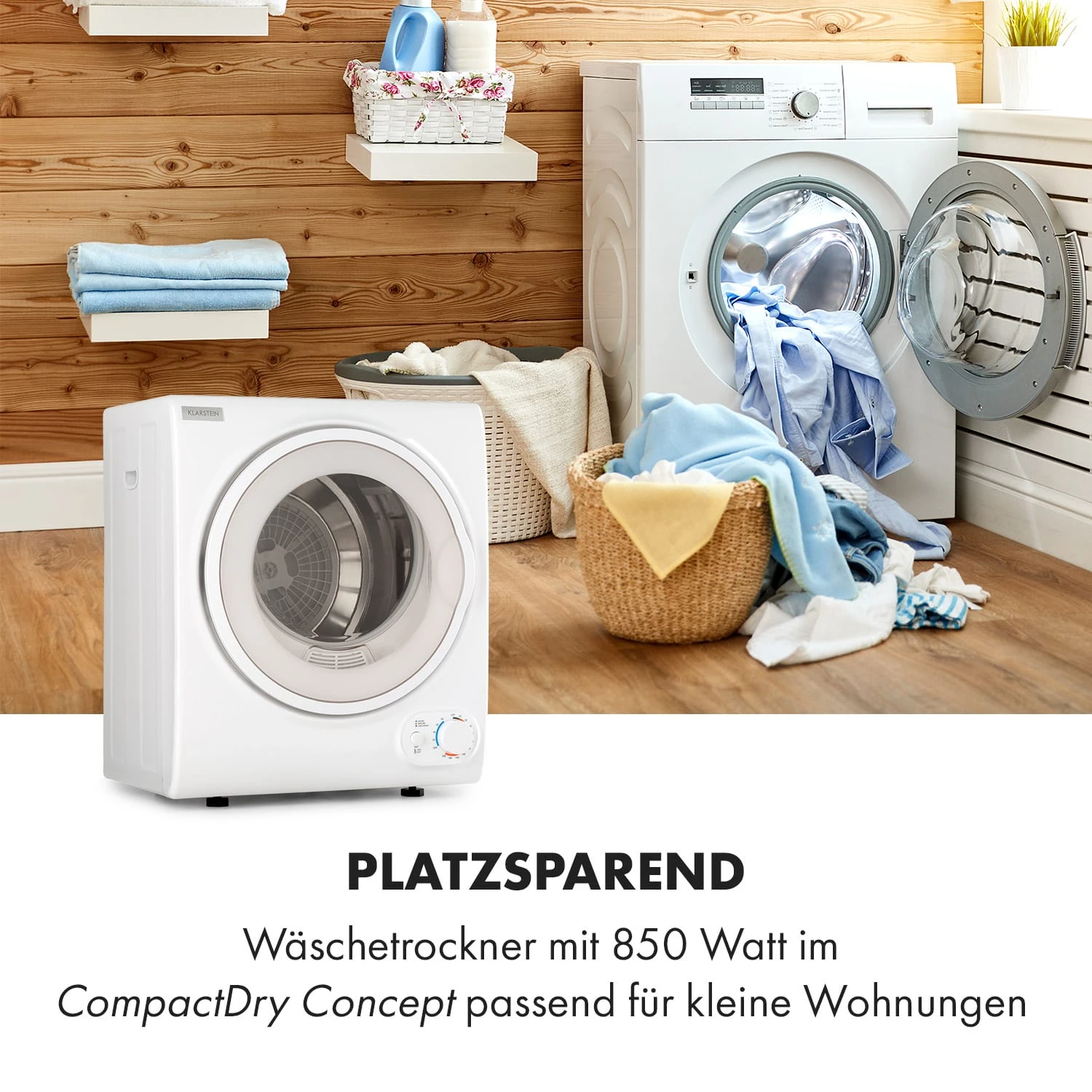 Jet Set 2500 Wäschetrockner Ablufttrockner 850W EEK C 2,5kg 50cm 4 Jet Set 2500 Wäschetrockner Ablufttrockner 850W EEK C 2,5kg 50cm – Bild 2