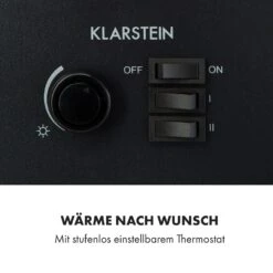 Leoben Elektrischer Kamin 900 / 1800 W Thermostat PanoramaView 13 Leoben Elektrischer Kamin 900 / 1800 W Thermostat PanoramaView -Klarstein 10035149 de 0004 logo