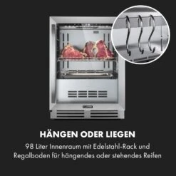 Steakhouse Pro Fleischreifeschrank 98 Ltr 1-25°C Touch Edelstahltür 16 Steakhouse Pro Fleischreifeschrank 98 Ltr 1-25°C Touch Edelstahltür -Klarstein 10035176 de 0005 logo