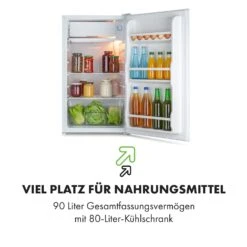 Spitzbergen Uni Kühlschrank 91 Liter 10-Liter-Gefrierfach 2 Böden 13 Spitzbergen Uni Kühlschrank 91 Liter 10-Liter-Gefrierfach 2 Böden -Klarstein 10035192 de 0003 logo