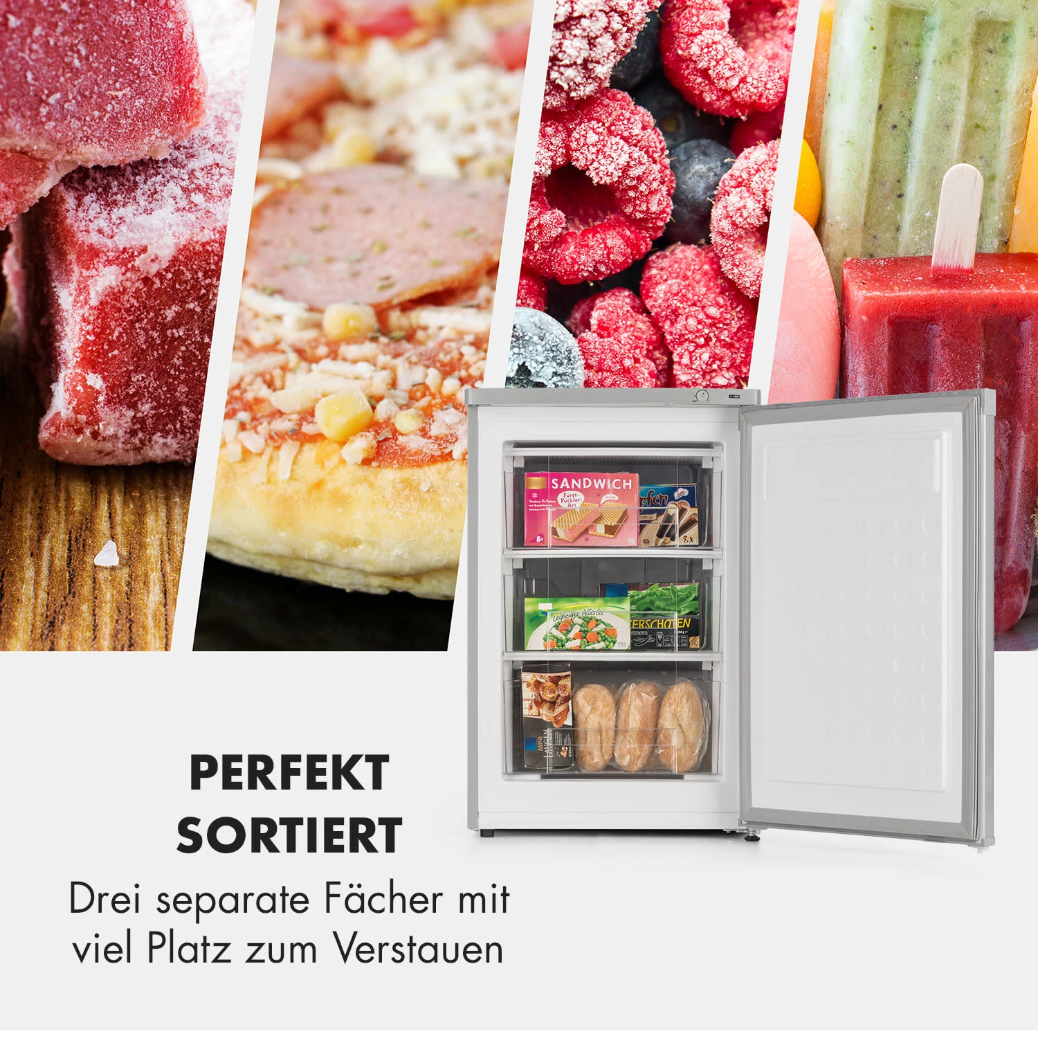 Garfield XXL Gefrierschrank 80l 3 Boxen Thermostat 4 Garfield XXL Gefrierschrank 80l 3 Boxen Thermostat – Bild 2