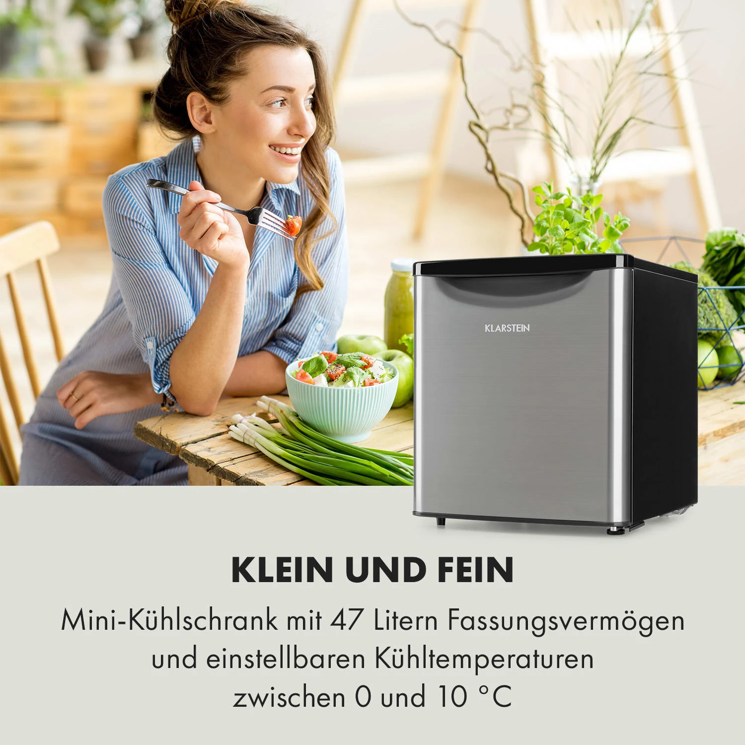 Yummy Kühlschrank Mit Gefrierfach 45 Liter 42dB 4 Yummy Kühlschrank Mit Gefrierfach 45 Liter 42dB – Bild 2