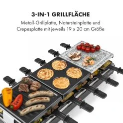 Fonduelette XL 3-in-1 Raclettegrill Fondue Naturstein 1650W 12 Pers 13 Fonduelette XL 3-in-1 Raclettegrill Fondue Naturstein 1650W 12 Pers -Klarstein 10035220 de 0003 logo