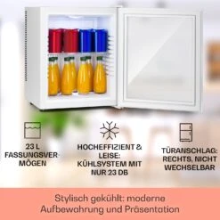 Brooklyn 24 Mini-Kühlschrank Glastür LED Ablage 10 Brooklyn 24 Mini-Kühlschrank Glastür LED Ablage -Klarstein 10035223 DE 0002 usp