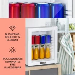 Brooklyn 24 Mini-Kühlschrank Glastür LED Ablage 11 Brooklyn 24 Mini-Kühlschrank Glastür LED Ablage -Klarstein 10035223 DE 0003 usp