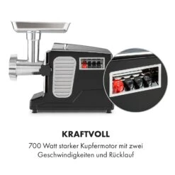 Kraftprotz Elektrischer Fleischwolf 700 W Kupfermotor Hack Wurst Kebbe Edelstahl 14 Kraftprotz Elektrischer Fleischwolf 700 W Kupfermotor Hack Wurst Kebbe Edelstahl -Klarstein 10035233 de 0005 logo