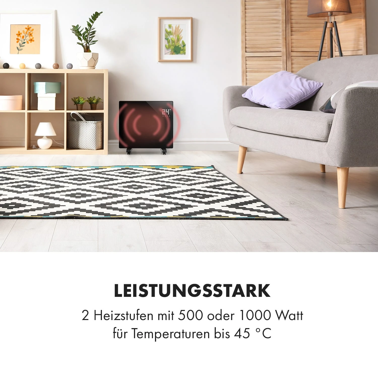 Bornholm Single Smart Konvektionsheizgerät 1000 W App-Steuerung 4 Bornholm Single Smart Konvektionsheizgerät 1000 W App-Steuerung – Bild 2