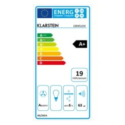 Full House 2.0 DownAir System Induktionsherd Dunstabzugshaube 271 M³/h 21 Full House 2.0 DownAir System Induktionsherd Dunstabzugshaube 271 M³/h -Klarstein 10035259 energy label