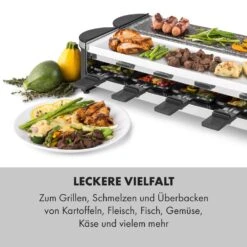 Tenderloin 50/50 Raclette-Grill 1200W 8 Personen Natursteinplatte Metallgrillplatte 13 Tenderloin 50/50 Raclette-Grill 1200W 8 Personen Natursteinplatte Metallgrillplatte -Klarstein 10035260 de 0004 logo