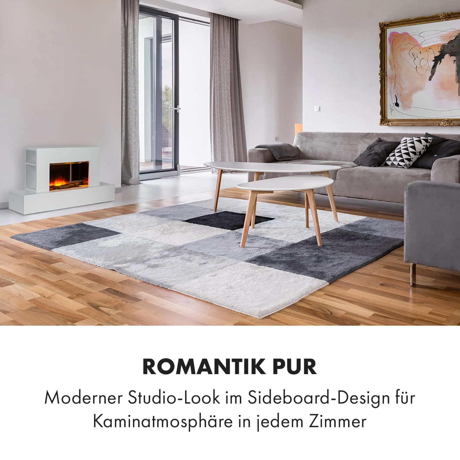 Heat 'n Beat Elektrischer Kamin 900/1800W LED Bluetooth-Speaker Flammenillusion 7 Heat 'n Beat Elektrischer Kamin 900/1800W LED Bluetooth-Speaker Flammenillusion – Bild 5