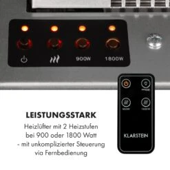 Heat 'n Beat Elektrischer Kamin 900/1800W LED Bluetooth-Speaker Flammenillusion 19 Heat 'n Beat Elektrischer Kamin 900/1800W LED Bluetooth-Speaker Flammenillusion -Klarstein 10035262 de 0008 logo