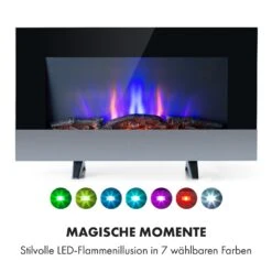 Basel Baseline Elektrokamin 2000 Watt 2 Heizstufen 7 Farben Glas 16 Basel Baseline Elektrokamin 2000 Watt 2 Heizstufen 7 Farben Glas -Klarstein 10035296 de 0005 logo