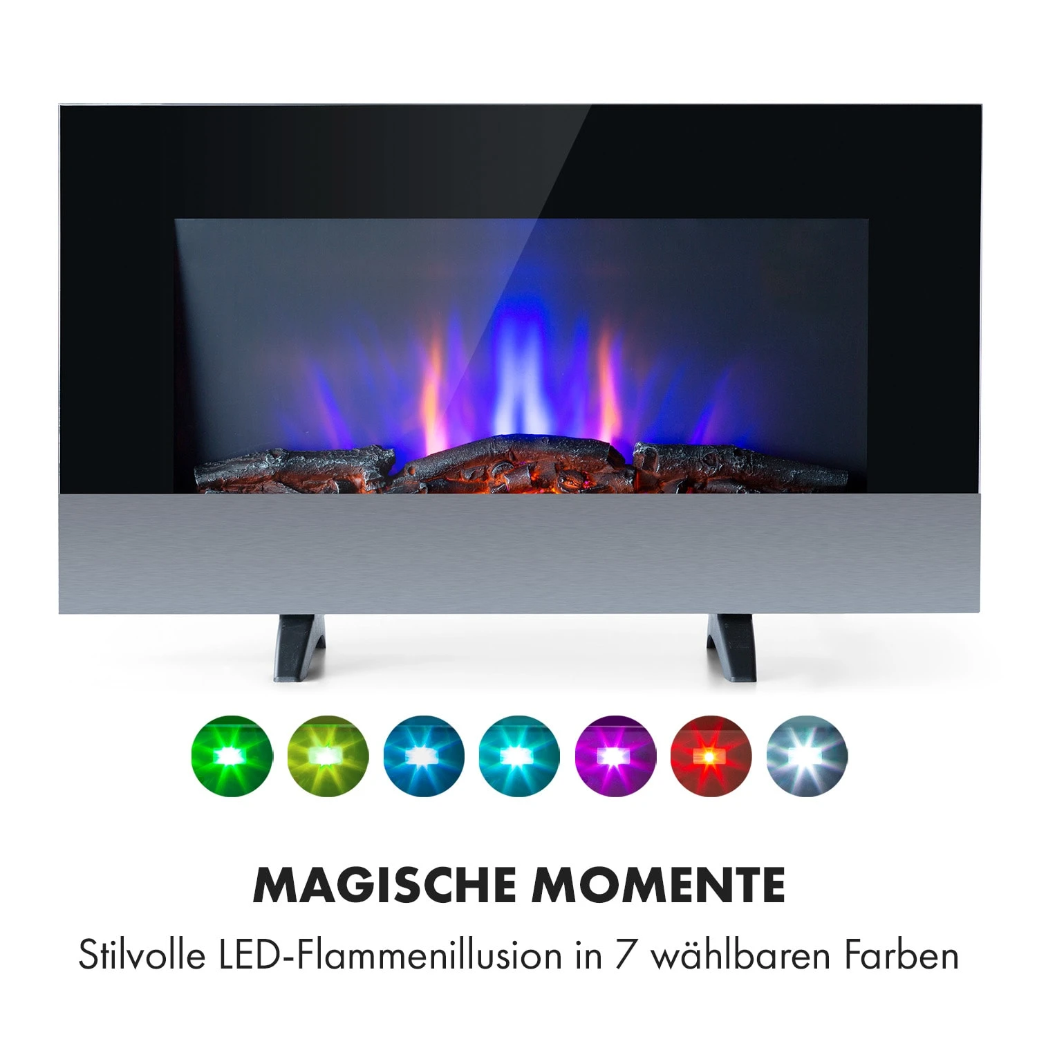 Basel Baseline Elektrokamin 2000 Watt 2 Heizstufen 7 Farben Glas 7 Basel Baseline Elektrokamin 2000 Watt 2 Heizstufen 7 Farben Glas – Bild 5