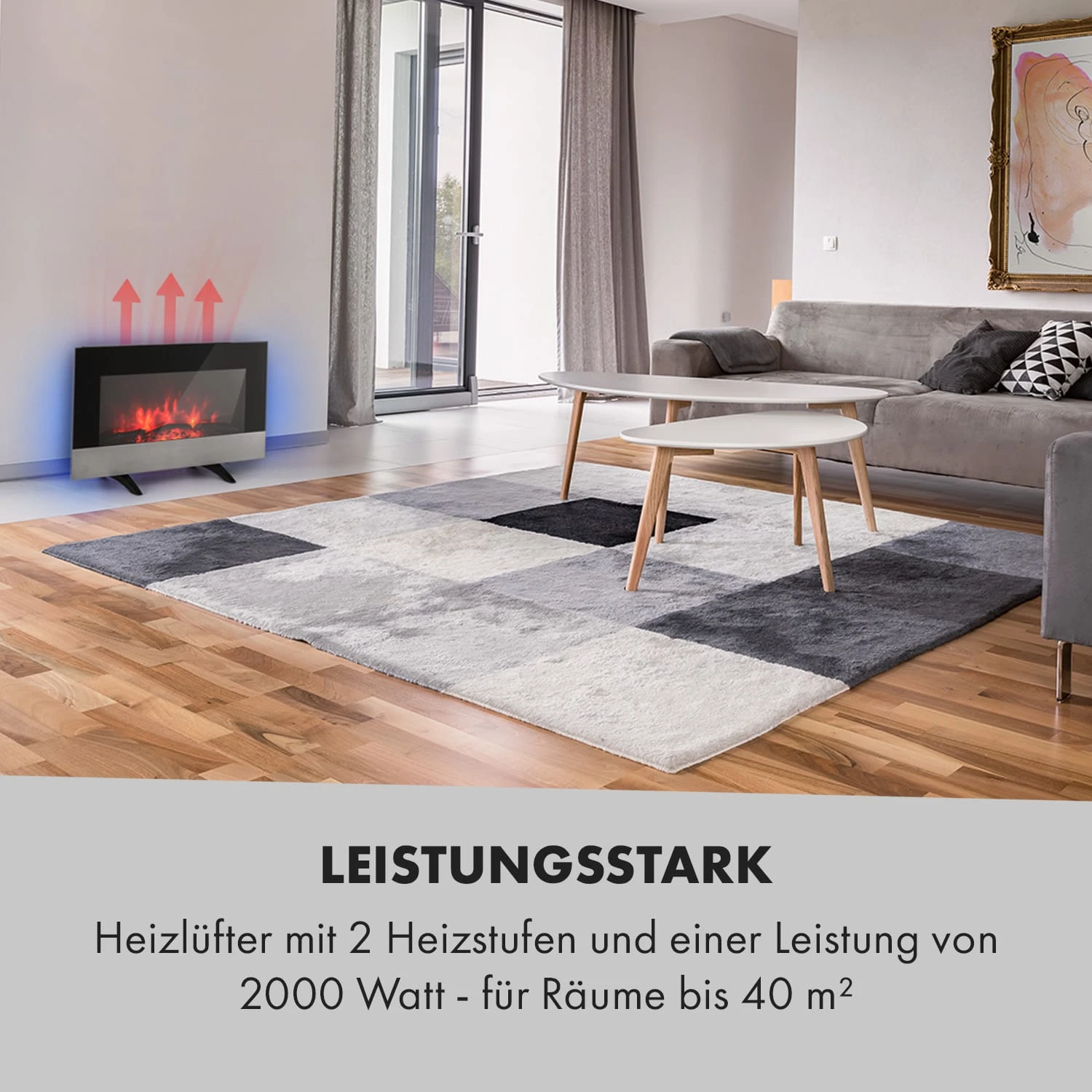 Basel Baseline Elektrokamin 2000 Watt 2 Heizstufen 7 Farben Glas 8 Basel Baseline Elektrokamin 2000 Watt 2 Heizstufen 7 Farben Glas – Bild 6