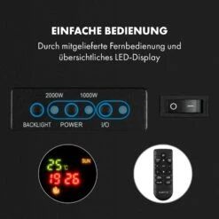 Basel Illumine Elektrokamin Flammenillusion 2000 W 2 Stufen Dimmbar 14 Basel Illumine Elektrokamin Flammenillusion 2000 W 2 Stufen Dimmbar -Klarstein 10035297 de 0004 logo