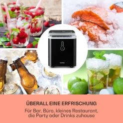 Chillout Eiswürfelmaschine Bulleteis 12kg/24h Wassertank: 1,5 L 11 Chillout Eiswürfelmaschine Bulleteis 12kg/24h Wassertank: 1,5 L -Klarstein 10035320 de 0003 usp