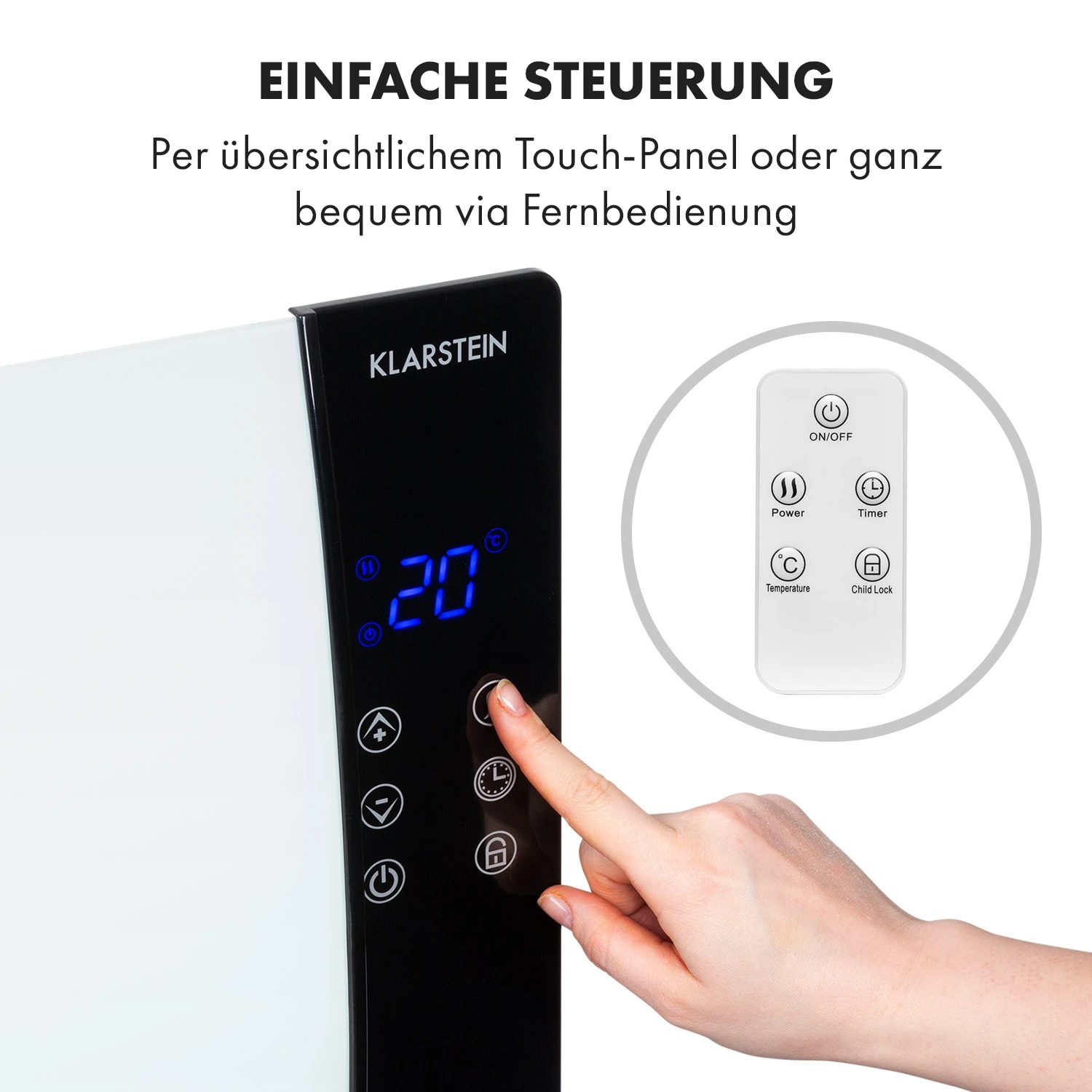 Lindholm Konvektionsheizgerät Thermostat Timer 2000W 9 Lindholm Konvektionsheizgerät Thermostat Timer 2000W – Bild 7