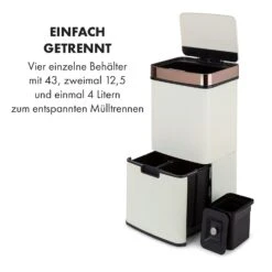 Royal Trash Rose Gold Sensor-Mülleimer 72 Liter Edelstahl -Klarstein 10035364 de 0003 logo