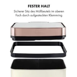 Royal Trash Rose Gold Sensor-Mülleimer 72 Liter Edelstahl -Klarstein 10035364 de 0009 logo