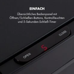 Royal Trash Matte Black Sensor-Mülleimer 72 Liter Edelstahl 18 Royal Trash Matte Black Sensor-Mülleimer 72 Liter Edelstahl -Klarstein 10035365 de 0006 logo