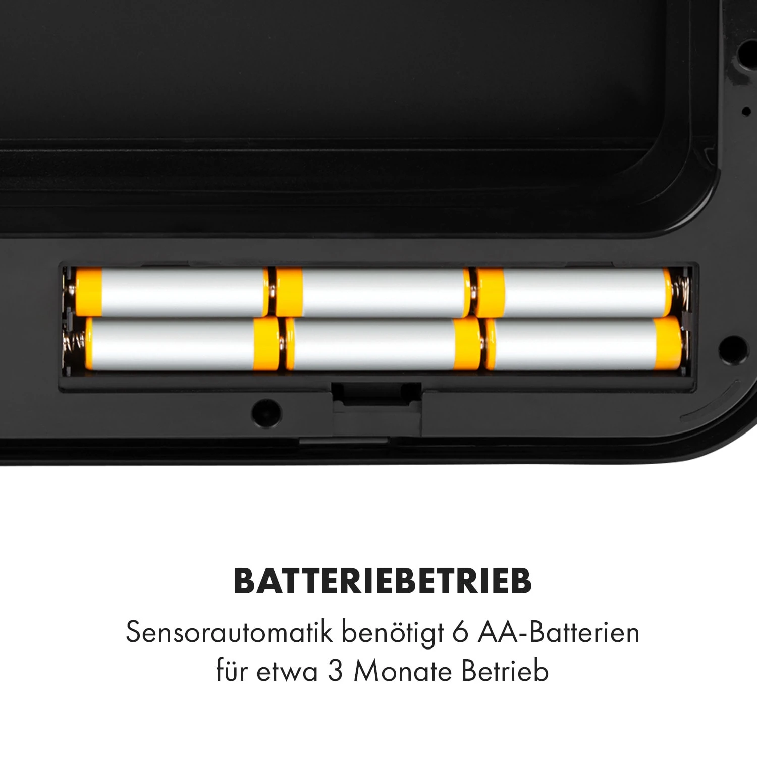 Royal Trash Matte Black Sensor-Mülleimer 72 Liter Edelstahl 10 Royal Trash Matte Black Sensor-Mülleimer 72 Liter Edelstahl – Bild 8