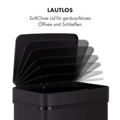 Royal Trash Matte Black Sensor-Mülleimer 72 Liter Edelstahl 22 Royal Trash Matte Black Sensor-Mülleimer 72 Liter Edelstahl -Klarstein 10035365 de 0010 logo