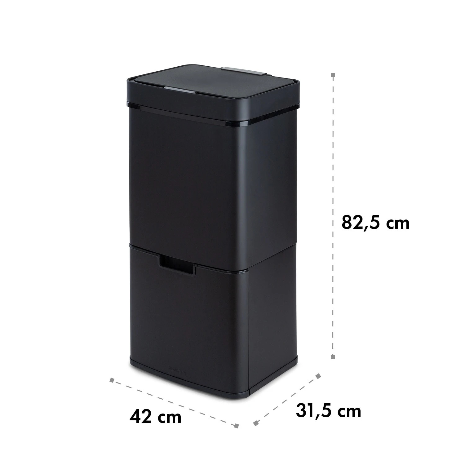 Royal Trash Matte Black Sensor-Mülleimer 72 Liter Edelstahl 13 Royal Trash Matte Black Sensor-Mülleimer 72 Liter Edelstahl – Bild 11