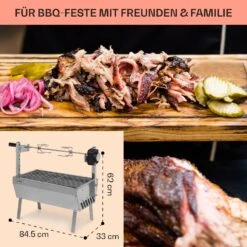 Sauenland Mini Rotisserie-Grill Drehspieß 4W 12kg Max. Edelstahl 14 Sauenland Mini Rotisserie-Grill Drehspieß 4W 12kg Max. Edelstahl -Klarstein 10035371 de 0006 usp