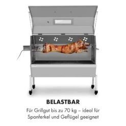 Sauenland Pro XL Spanferkelgrill Drehspieß 15W 4 Rollen Edelstahl 14 Sauenland Pro XL Spanferkelgrill Drehspieß 15W 4 Rollen Edelstahl -Klarstein 10035373 de 0004 logo