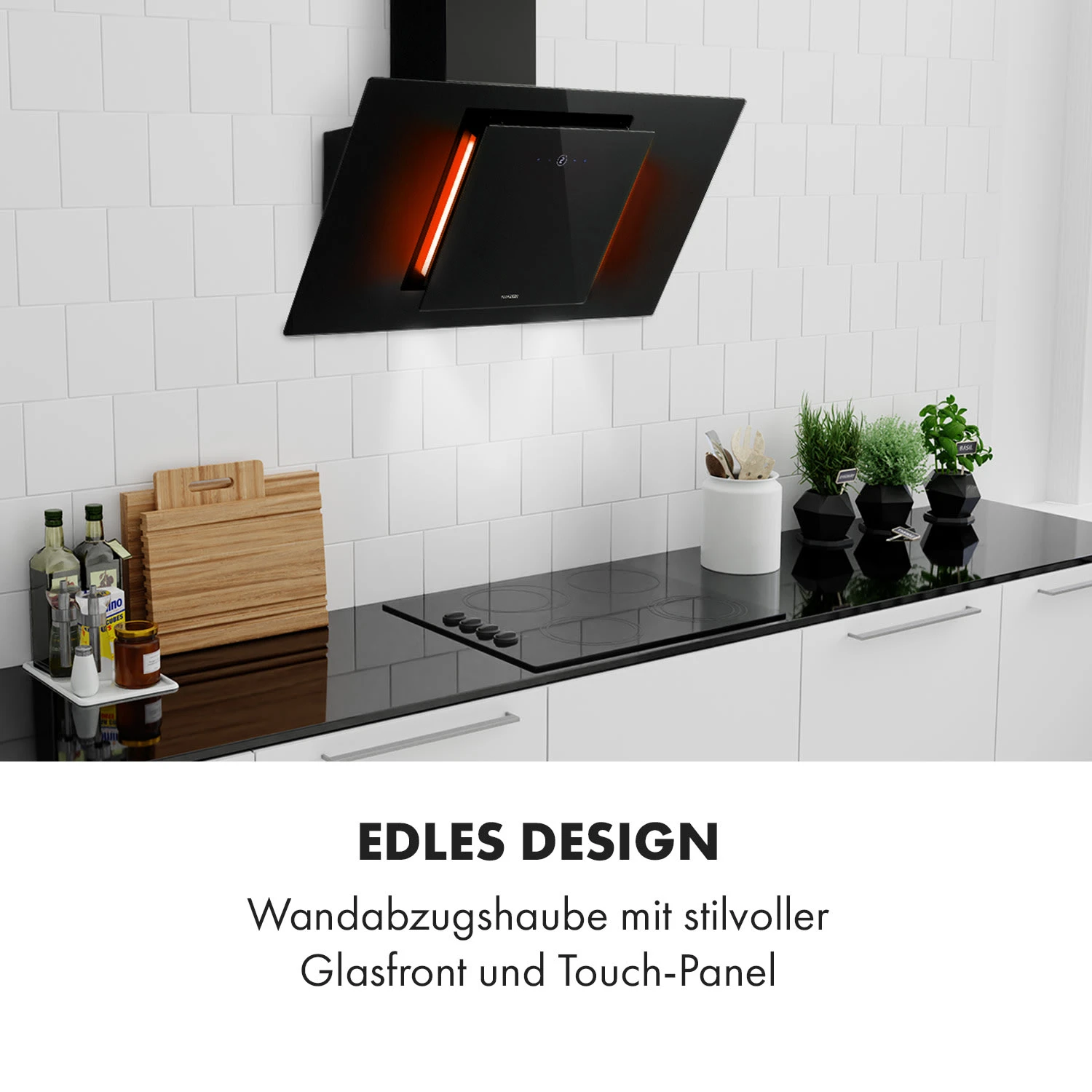 Eleonora 90 Dunstabzugshaube 420 M³/h Touch-Panel Ambiente-Licht 4 Eleonora 90 Dunstabzugshaube 420 M³/h Touch-Panel Ambiente-Licht – Bild 2