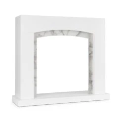 Klarstein 29 Studio Frame II Kamingehäuse MDF Marmordekoration