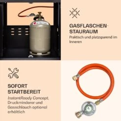 Valdosta 4.1 Gasgrill 4 X 2,8 KW + 2,5 KW Brenner Edelstahl Mobil 14 Valdosta 4.1 Gasgrill 4 X 2,8 KW + 2,5 KW Brenner Edelstahl Mobil -Klarstein 10035415 de 0005 logo