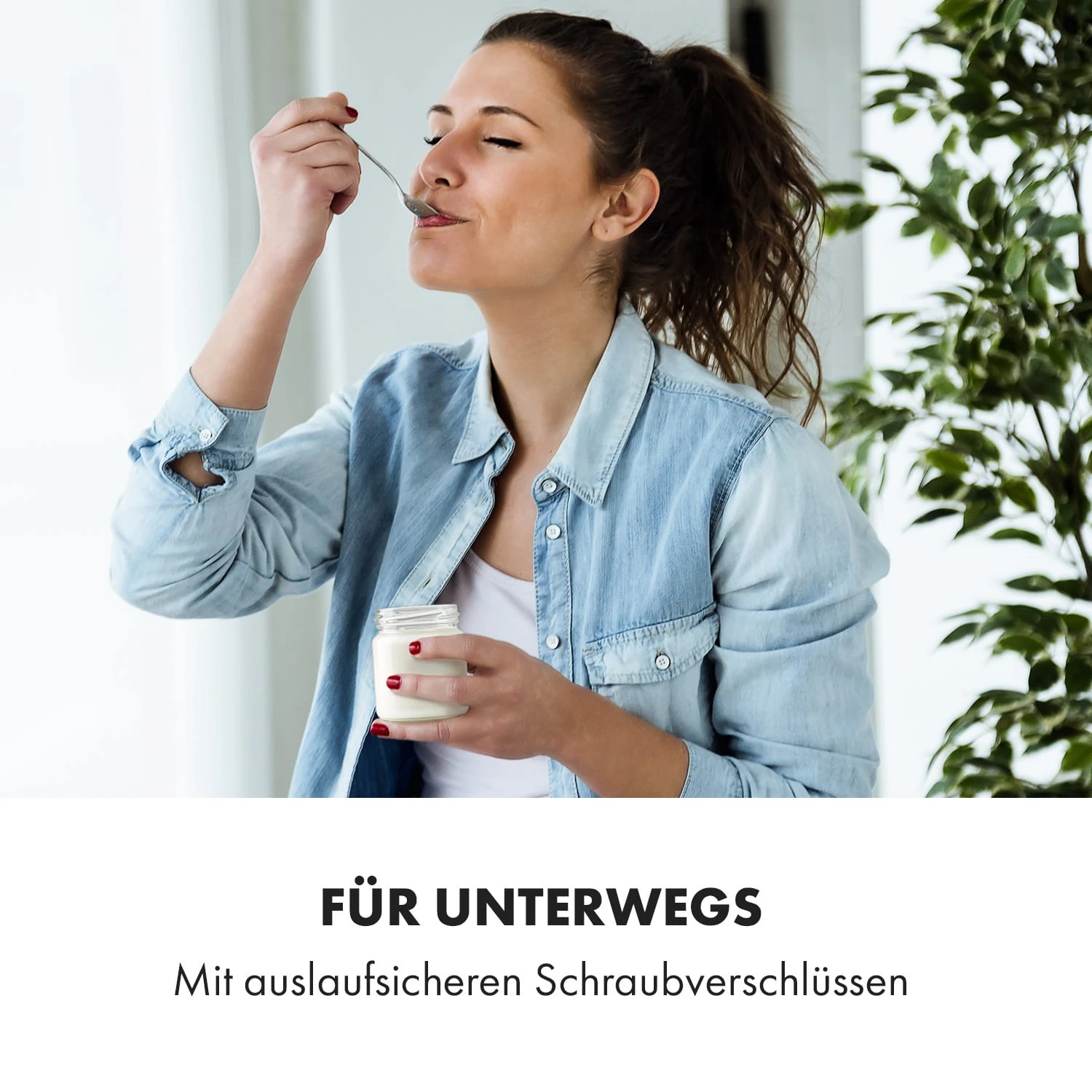 Gaia Greek Joghurt-Maker 1,26 L 6 Gläser Inkl. Sieb-Box 6 Gaia Greek Joghurt-Maker 1,26 L 6 Gläser Inkl. Sieb-Box – Bild 4