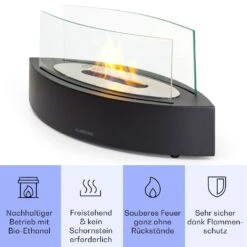 Phantasma Curve Ethanol-Kamin Rauch- & Geruchlos Edelstahl-Brenner Sicherheitsglas 11 Phantasma Curve Ethanol-Kamin Rauch- & Geruchlos Edelstahl-Brenner Sicherheitsglas -Klarstein 10035457 de 0003 usp