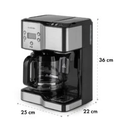 Caldetto Kaffeemaschine 1900W Heißwasserspender 17 Caldetto Kaffeemaschine 1900W Heißwasserspender -Klarstein 10035476 yy 0008 logo Klarstein Caldetto Kaffeemaschine schwarz