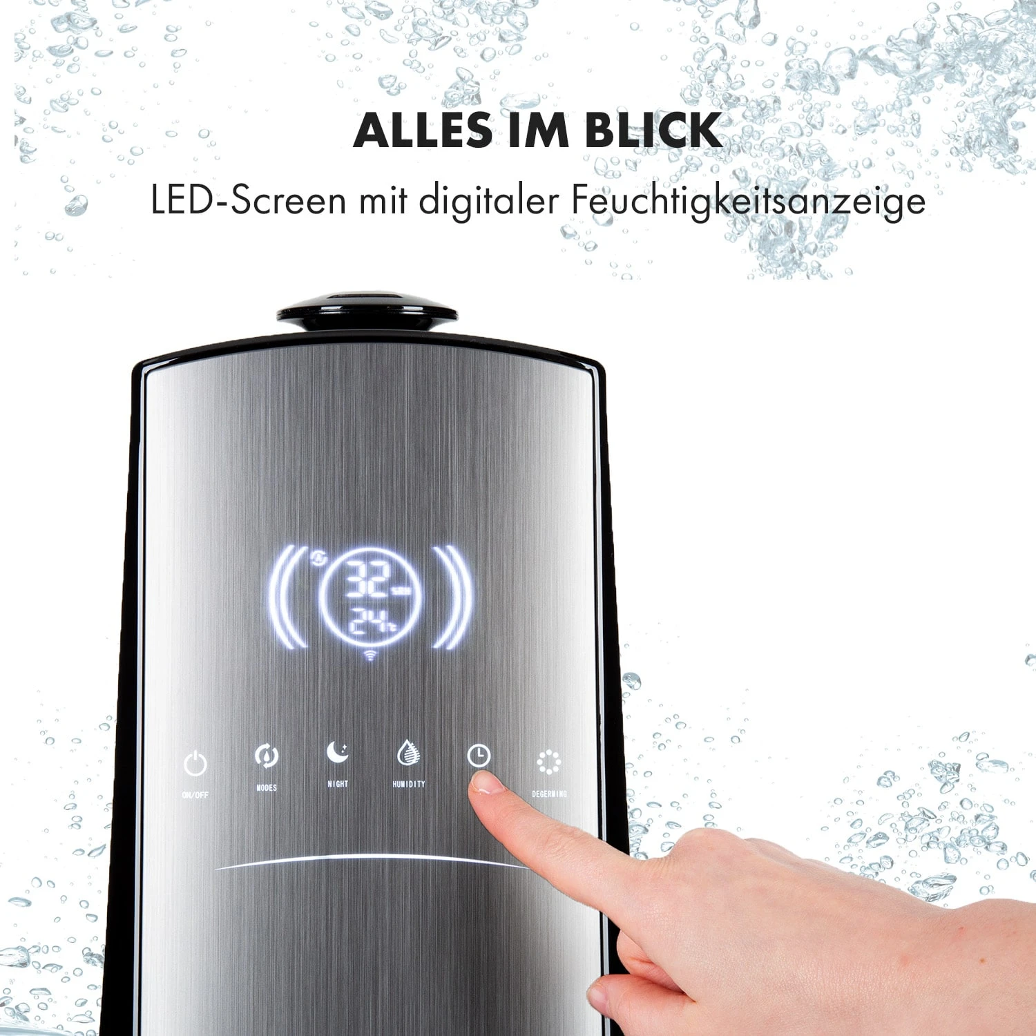 VapoAir Opal Smart Luftbefeuchter App-Steuerung LED-Screen Fernbedienung 7 VapoAir Opal Smart Luftbefeuchter App-Steuerung LED-Screen Fernbedienung – Bild 5