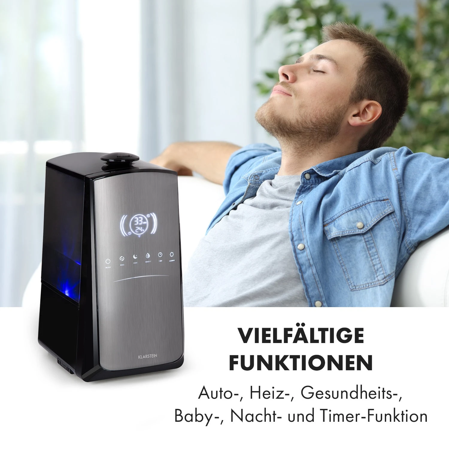 VapoAir Opal Smart Luftbefeuchter App-Steuerung LED-Screen Fernbedienung 8 VapoAir Opal Smart Luftbefeuchter App-Steuerung LED-Screen Fernbedienung – Bild 6